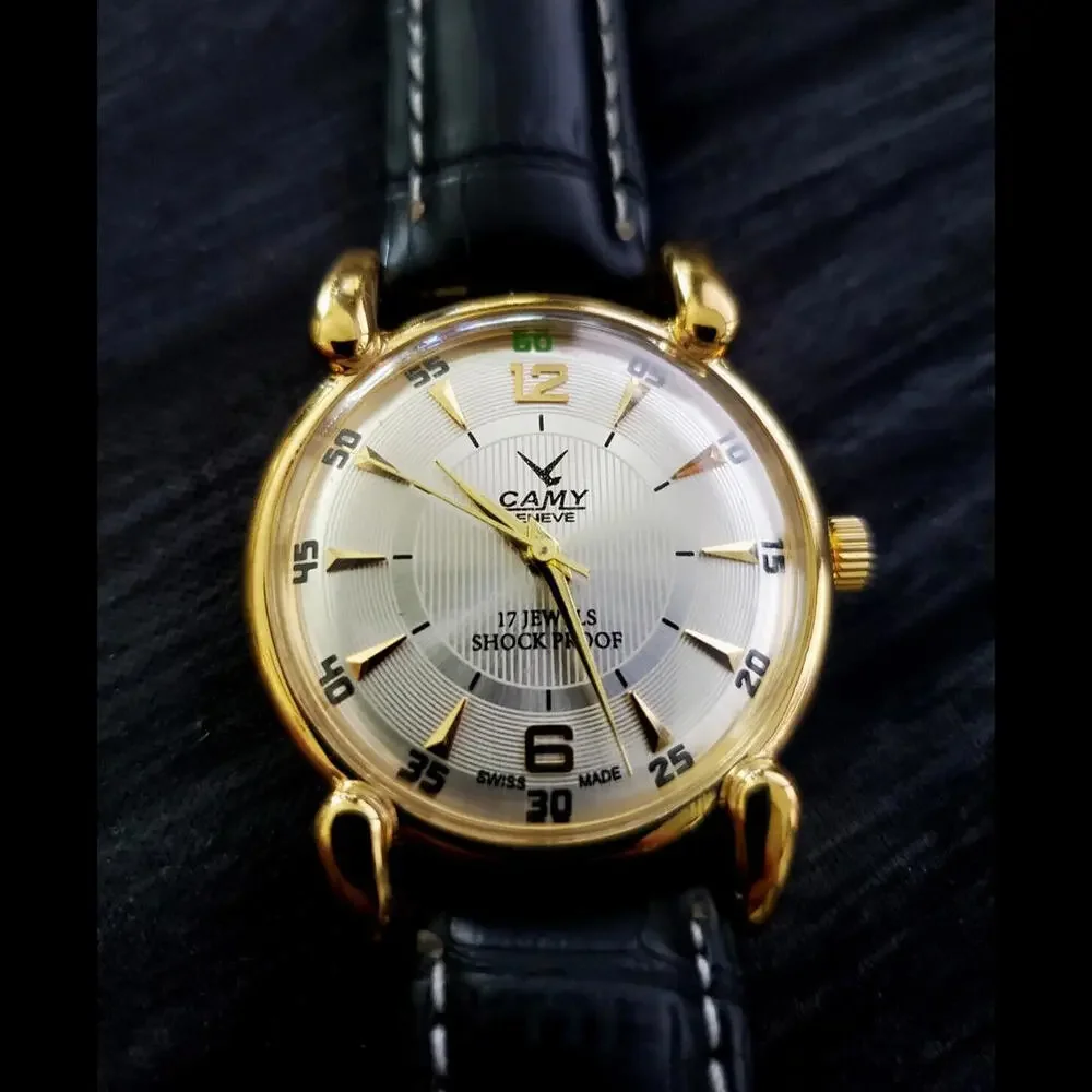 RARE Camy‎ Geneve Mechanical Swiss Watch Runs Excellent